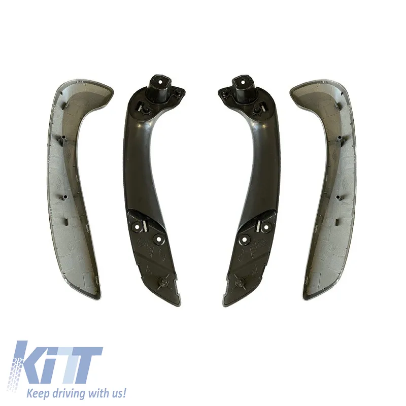 Door Handles (inside car) suitable for Renault Megane 3 09-17 / Fluence 09-15 Left & Right Front Door Set 4 Pcs Smoke Grey