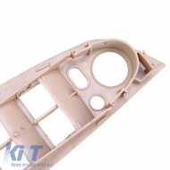 Door Handles Set (inside car) & Window Switch Panel With Mirror Hole suitable for BMW X5 E70 07-13 / X6 E71 08-15 Beige 4 Pieces