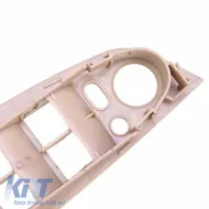 Door Handles Set (inside car) & Window Switch Panel With Mirror Hole suitable for BMW X5 E70 07-13 / X6 E71 08-15 Beige 4 Pieces-image-6307233
