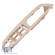 Door Handles Set (inside car) & Window Switch Panel With Mirror Hole suitable for Bmw X5 E70 07-13 / X6 E71 08-15 Beige 4 Pieces