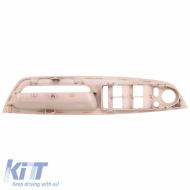 Door Handles Set (inside car) & Window Switch Panel With Mirror Hole suitable for Bmw X5 E70 07-13 / X6 E71 08-15 Beige 4 Pieces