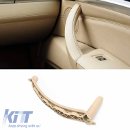 Door Handles Set (inside car) & Window Switch Panel With Mirror Hole suitable for Bmw X5 E70 07-13 / X6 E71 08-15 Beige 4 Pieces
