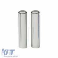 Door Lock Pins Aluminium suitable for Audi / VW / Seat Chrome 2 Pcs