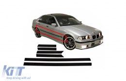 Door Moldings Strips suitable for BMW E36 3 Series Limousine Touring (1991-1998) Sport M3 Design - DMBME364DM3