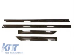 Door Strips Set suitable for VW Golf VII (7) 2013-2020 4 Doors Stick-on Glossy Black 4 Pcs-image-6315659