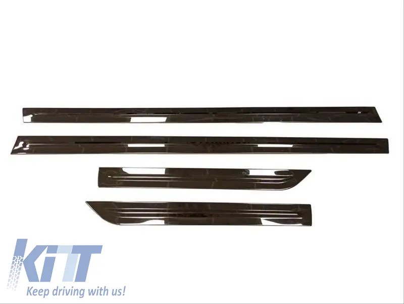Door Strips Set Suitable for VW Golf VII (7) 2013-2020 4 Doors Stick-on Glossy Black 4 Pcs