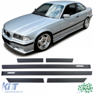 Door trim impact moldings 6-piece set fits BMW 3 Series E36 Coupe Cabrio M 90-99 - ODDMB6012546