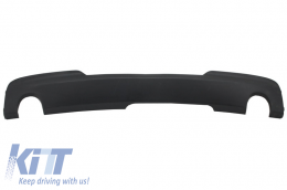 image-41-Doppelauslass Einzelauspuff Diffusor für BMW 5er F10 F11 M-Technik Design