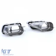 Doppelauspuffrohre Sportversion Chrom geeignet für Mercedes CLA C117 X117 13-19-image-6196872