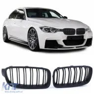 image-57-Doppelrippengitter Performance Hochglanz Schwarz geeignet für BMW 3er F30 F31 2011-2019