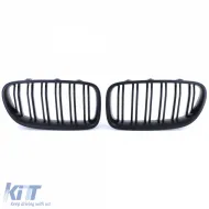Doppelrippenschwarz Kühlergrill geeignet für BMW 5er F10 F11 2010-2017-image-6201928