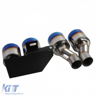 Doppelrohr-Konversion Auspuff Duplex Titan, geeignet für BMW F10 F11 520 523 525 528 530-image-6198854