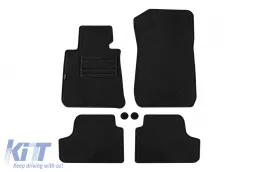 image-71-Doppelschicht-Teppichfußmatten geeignet für BMW 3er Reihe E93 Cabriolet 2007-2014, Set aus 4 Stück, schwarz