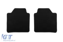 Doppelschicht-Teppichfußmatten geeignet für BMW 3er Reihe F34 GT 2013-2019, aus Rex-Gewebe, Set von 4 Stück, schwarz-image-6240518