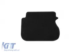 Doppelschicht-Teppichfußmatten geeignet für VW Caddy Life 2004-2015 mit zwei Schiebetüren, Set aus 4 Stück, schwarz-image-6241042
