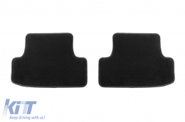 Doppelschicht-Teppichfußmatten geeignet für Audi Q2 nach 2016, Set aus 4 Stück, schwarz-image-6239493
