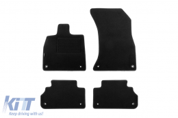 image-35-Doppelschicht-Teppichfußmatten geeignet für Audi Q5 nach 2017, aus Rex-Stoff, Set mit 4 Stück, schwarz