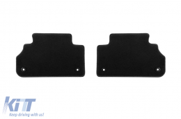 Doppelschicht-Teppichfußmatten geeignet für Audi Q5 nach 2017, aus Rex-Stoff, Set mit 4 Stück, schwarz-image-6239499