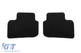 Doppelschicht-Teppichfußmatten geeignet für Hyundai Ioniq nach 2019, elektrische Version, Set aus 4 Stück, schwarz-image-6239518