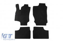 image-59-Doppelschicht-Teppichfußmatten geeignet für Opel Astra G 1998-2004, Coupe 2000-2001, Set aus 4 Stück, schwarz