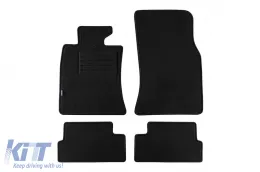 image-11-Doppelschicht-Teppichfußmatten geeignet für Mini One, Cooper 2006-2014, aus Rex-Gewebe, Set mit 4 Stück, schwarz