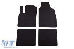 image-18-Doppelschicht-Teppichfußmatten geeignet für Fiat Panda 2003-2012, Panda Classic nach 2012, aus Rex-Gewebe, Set von 4 Stück, schwarz