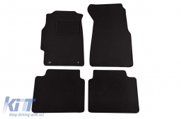 image-22-Doppelschicht-Teppichfußmatten geeignet für Honda Civic 1997-2004, 4 Türen, Set aus 4 Stück, schwarz