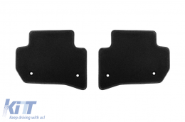 Doppelschicht-Teppichfußmatten geeignet für Range Rover Velar nach 2017, aus Rex-Stoff, Set von 4 Stück, schwarz-image-6239975