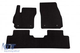 image-30-Doppelschicht-Teppichfußmatten geeignet für Mazda 5 2010-2018, 5-7 Sitze, Set aus 3 Stück, schwarz, von Petex, Rex-Gewebe.