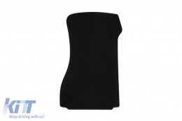Doppelschicht-Teppichfußmatten geeignet für Mercedes E-Klasse W115 Limousine 1967-1976, aus Rex-Stoff, Set von 4 Stück, schwarz-image-6240114