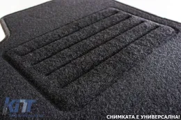 Doppelschicht-Teppichfußmatten geeignet für Jeep Cherokee KL nach 2014, Set aus 4 Stück, schwarz-image-6240153