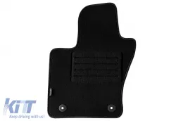 Doppelschicht-Teppichfußmatten geeignet für Jeep Compass nach 2017, aus Rex-Gewebe, Set von 4 Stück, schwarz-image-6240156