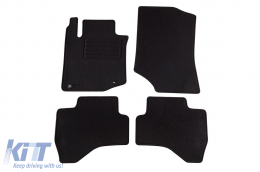 image-75-Doppelschicht-Teppichfußmatten geeignet für Citroen C1 2005-2014, aus Rex-Stoff, Set von 4 Stück, schwarz