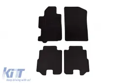 image-13-Doppelschicht-Teppichfußmatten geeignet für Honda FR-V 2004-2009, aus Rex-Stoff, Set mit 4 Stück, schwarz