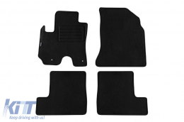 image-39-Doppelschicht-Teppichfußmatten geeignet für Toyota Rav4 2003-2006, 5 Türen, Set aus 4 Stück, schwarz