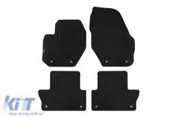 image-50-Doppelschicht-Teppichfußmatten geeignet für Volvo XC60 2008-2017, aus Rex-Gewebe, Set von 4 Stück, schwarz