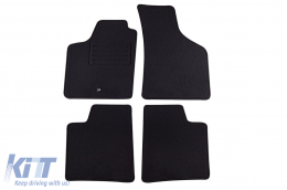 image-55-Doppelschicht-Teppichfußmatten geeignet für Renault Twingo 1993-2007, aus Rex-Gewebe, Set von 4 Stück, schwarz