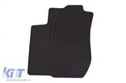 Doppelschicht-Teppichfußmatten geeignet für Skoda Octavia 1996-1999, aus Rex-Gewebe, Set von 4 Stück, schwarz-image-6240498