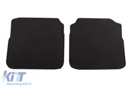 Doppelschicht-Teppichfußmatten geeignet für Skoda Octavia 1996-1999, aus Rex-Gewebe, Set von 4 Stück, schwarz-image-6240500