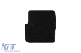 Doppelschicht-Teppichfußmatten geeignet für Fiat Punto EVO 2009-2015, aus Rex-Gewebe, Set von 4 Stück, schwarz-image-6240580