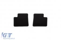 Doppelschicht-Teppichfußmatten geeignet für Mercedes ML W164 2005-2011, GL X164 2006-2012, aus Rex-Gewebe, Set von 4 Stück, schwarz-image-6240635