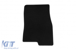 Doppelschicht-Teppichfußmatten geeignet für Mitsubishi Pajero nach 2007, Langversion, Set mit 5 Stück, schwarz-image-6240650