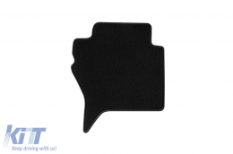 Doppelschicht-Teppichfußmatten geeignet für Mitsubishi Pajero nach 2007, Langversion, Set mit 5 Stück, schwarz-image-6240651