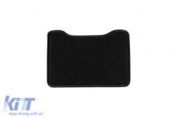Doppelschicht-Teppichfußmatten geeignet für Mitsubishi Pajero nach 2007, Langversion, Set mit 5 Stück, schwarz-image-6240653