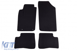 image-15-Doppelschicht-Teppichfußmatten geeignet für Peugeot 206+ 2009-2013, aus Rex-Gewebe, Set mit 4 Stück, schwarz