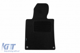 Doppelschicht-Teppichfußmatten geeignet für Peugeot 508, 508 SW 2011-2018, Set mit 4 Stück, schwarz-image-6240675