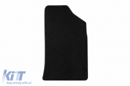 Doppelschicht-Teppichfußmatten geeignet für Peugeot 508, 508 SW 2011-2018, Set mit 4 Stück, schwarz-image-6240676