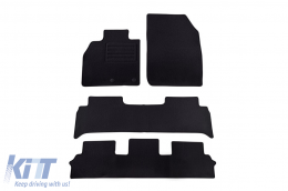 image-21-Doppelschicht-Teppichfußmatten geeignet für Renault Grand Scenic 2009-2016, 7 Sitze, Set aus 4 Stück, schwarz, von Petex, Rex-Gewebe.