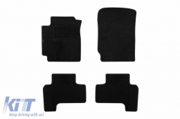 image-29-Doppelschicht-Teppichfußmatten geeignet für Suzuki Grand Vitara 2005-2015 mit 3 Türen, Set aus 4 Stück, schwarz