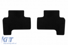 Doppelschicht-Teppichfußmatten geeignet für Suzuki Grand Vitara 2005-2015 mit 3 Türen, Set aus 4 Stück, schwarz-image-6240730
